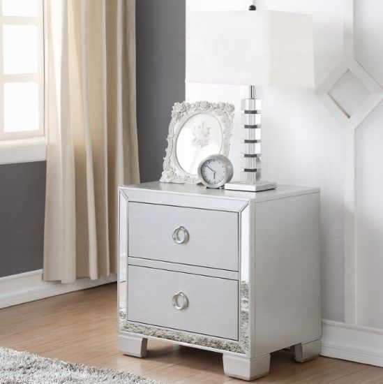 ACME Furniture Voeville II Platinum Nightstand-3