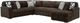 Signature Design by Ashley® Midnight-Madness 4-Piece Chocolate Right-Arm Facing Sectional and Chaise-0