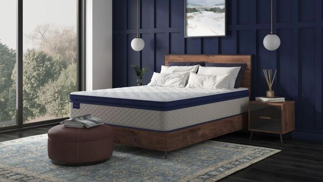 Sherwood® Bedding Classic, Essentials® Elegant 13.25" Wrapped Coil Medium Pillow Top Twin Mattress-4