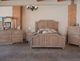 International Furniture Direct Aruba Natural Drift Sand Eastern King Panel Bed-1