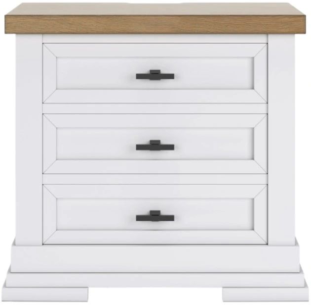 Benchcraft® Ashbryn Natural/White Nightstand-2
