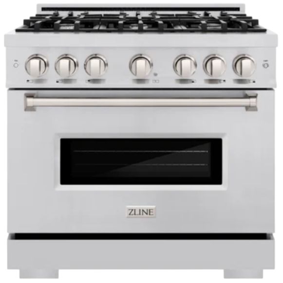 ZLINE Classic 36" Stainless Steel Pro Style Gas Range-0