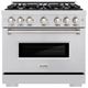 ZLINE Classic Series 36" Stainless Steel Pro Style Gas Range-0