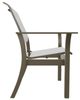 Telescope Casual Leeward Abalone/Beachwood Fabric/Polymer Outdoor MGP Sling Stacking Cafe Chair-2