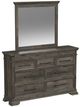 Elements International Park Ridge Charcoal Dresser and Mirror-0