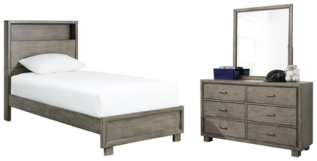 Signature Design by Ashley® Arnett 2-Piece Gray Full Bookcase Bed Set-0