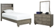 Signature Design by Ashley® Arnett 2-Piece Gray Full Bookcase Bed Set-0