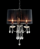 Furniture of America® Jada Black/Chrome Ceiling Lamp-0