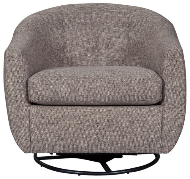 Signature Design by Ashley® Upshur Taupe Swivel Glider Accent Chair-1