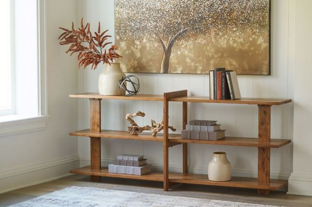 Signature Design by Ashley® Fayemour Brown Console Sofa Table-3