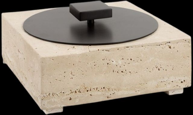 Uttermost® Natural Luxe Bronze/Brown Travertine Box-0