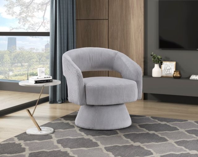 Homelegance® Upton Gray Swivel Chair-1