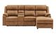 Global Furniture USA U6980 2-Piece Brown Camel Manual Reclining Sectional with Chaise-4