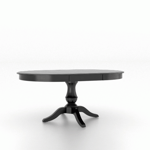 Canadel Customizable Gourmet 68" VS Base Dining Table with One Removable Leaf-3