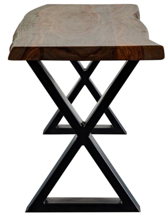 Porter International Designs Manzanita Harvest X-Base Dining Bench-2