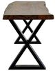 Porter International Designs Manzanita Harvest X-Base Dining Bench-2