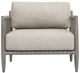 Uttermost® Borneo Dark Gray/Dove Wooden Outdoor Lounge Chair-1