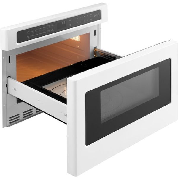 Café™ 1.2 Cu. Ft. White Microwave Drawer-1