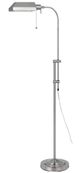 Cal® Lighting & Accessories Pharmacy Brushed Steel Floor Lamp with Adjust Pole-0