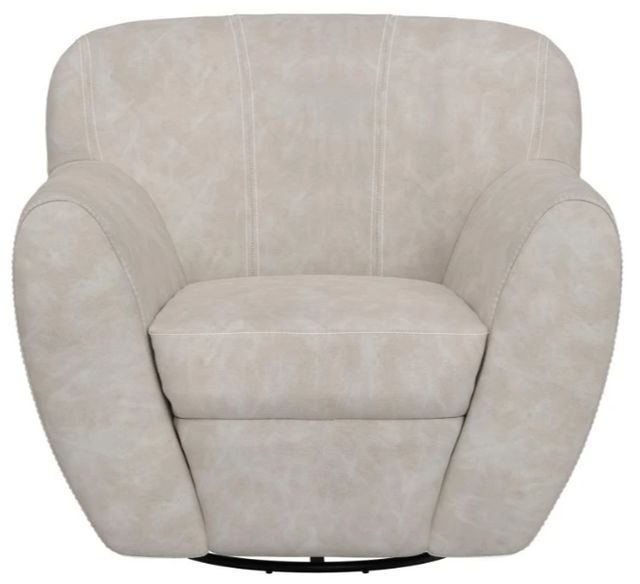 International Furniture Direct Tamesis Ivory Swivel Accent Chair-2