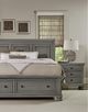 Vaughan-Bassett Reflections Antique Pewter King Sleigh Storage Bed-3