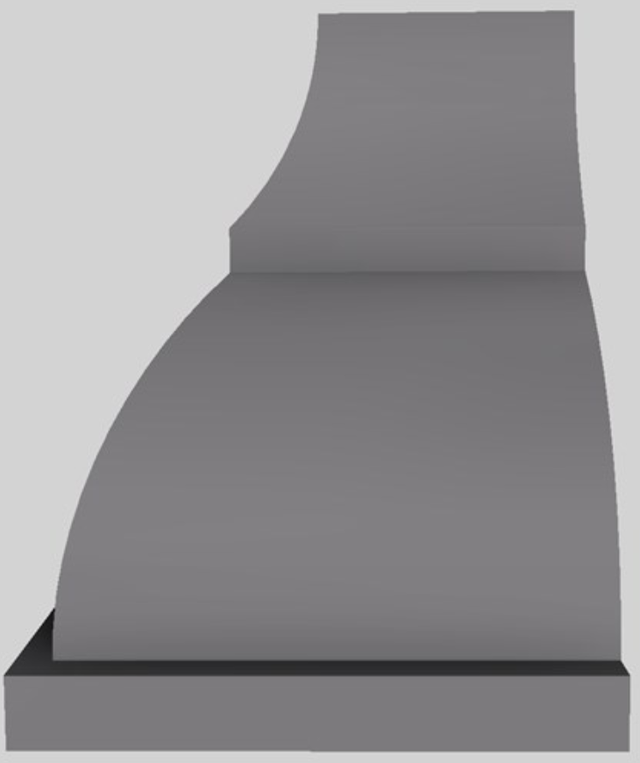 Vent-A-Hood® Designer Series 54" Gunsmoke Wall Mounted Range Hood-2