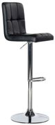 Powell® Brandt Black/Chrome Adjustable Bar Stool-0