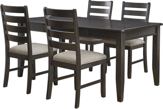 Signature Design by Ashley® Ambenrock 5-Piece Almost Black Dining Set-0