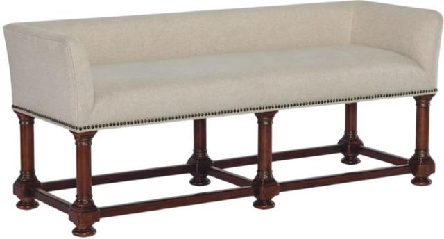 Hooker® Furniture Charleston Black Cherry/Chateau Linen Bed Bench