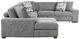 Homelegance® Raife 5-Piece Gray Left-Arm Facing Sleeper Sectional with Chaise and Ottoman-3