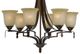 Cal® Lighting & Accessories Dabois 6-Light Golden Chandelier-1