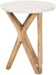 Coast2Coast Home™ Almeda White Accent Table with Natural Base-3