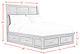 Elements International Sullivan Rich Cherry Queen Panel Storage Bed-2