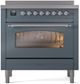 Ilve® Nostalgie II Series 36" Blue Grey Pro Style Induction Range-2