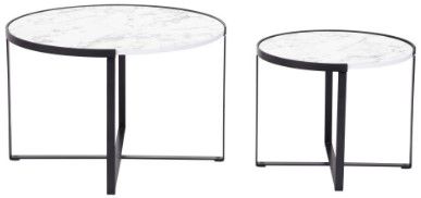 Zuo® Modern Brioche 2-Piece Black/White Coffee Tables-1