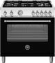 Bertazzoni Master Series 36" Nero Matt Pro Style Gas Range-0
