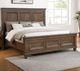 New Classic® Home Furnishings Mariana Vintage Mocha Queen Panel Bed-1
