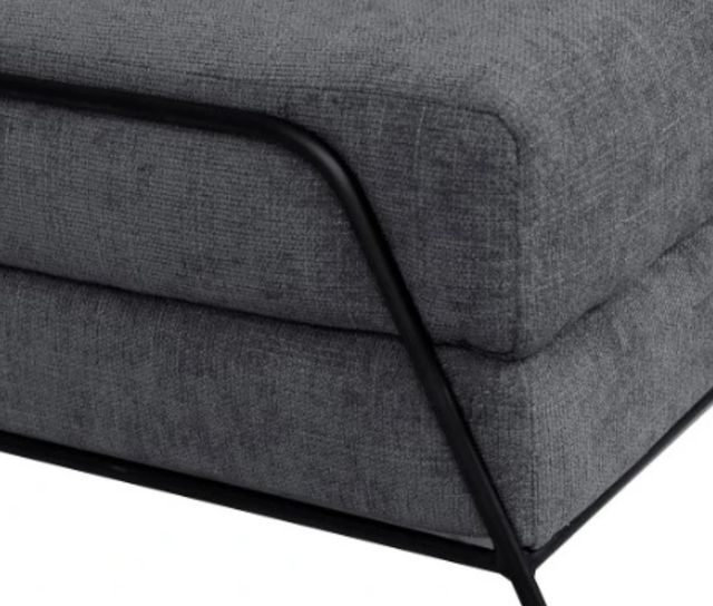 International Furniture Direct Tyne Gray Ottoman-1
