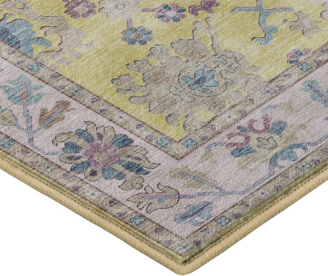 Dalyn™ Rug Company Hatay HY7 Yellow 5'x8' Area Rug-1