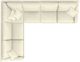 La-Z-Boy® Charlie Ecru Sectional with Custom Layout Options-4