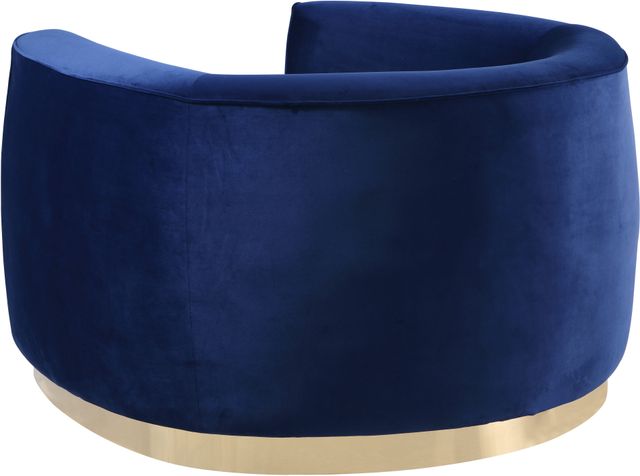 Meridian Furniture Julian Navy/Gold Velvet Chair-1