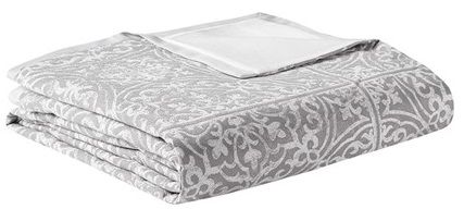 Olliix by Madison Park Signature Windham Grey Queen Jacquard Comforter Set-2