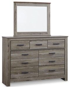 Signature Design by Ashley® Zelen 3-Piece Warm Gray King/California King Panel Headboard Set-3