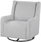Coaster® Serra Dove Gray Upholstered Manual Swivel Glider Recliner-2