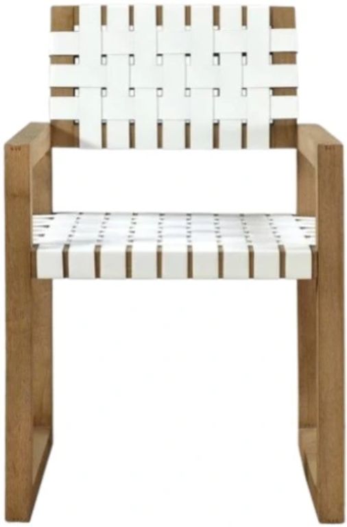 Modus Furniture One Bisque/White Dining Arm Chair-2