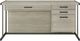 Coaster® Loomis Whitewashed Grey/Gunmetal Office Desk-2