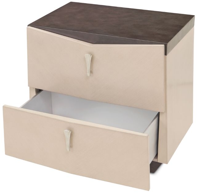Michael Amini® Fantosini Silver Leaf Nightstand-3