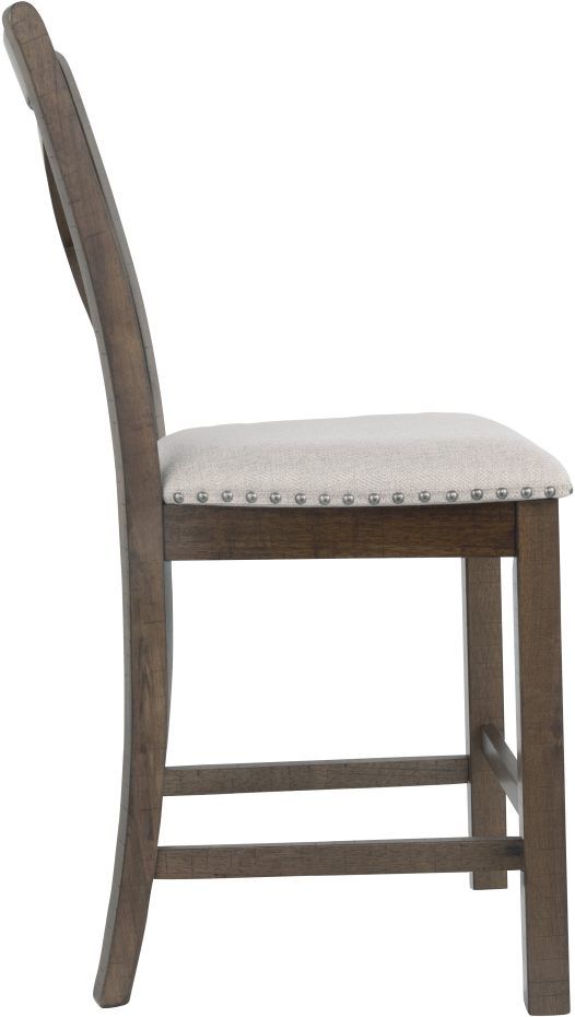 Signature Design by Ashley® Moriville Beige Upholstered Counter Stool-2