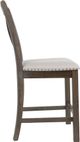 Signature Design by Ashley® Moriville Beige Upholstered Counter Stool-2