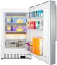 Summit® 2.7 cu.ft. Stainless Steel Built In Undercounter Freezer-2